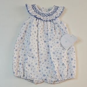 Edgehill Collection Smocked Floral Romper